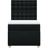 Box spring krevet s madracem crni 90x190 cm od tkanine | shoptok.hr
