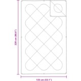  Poplun s jastukom 2 pcs Bijela 135 x 220 cm Mikrofibra | shoptok.hr