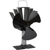  Ventilator za peć na toplinski pogon s 3 lopatice crni Cijene