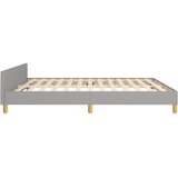  Okvir kreveta bez madraca svjetlosivi 180x200 cm od tkanine | shoptok.hr