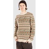 Passenger Stoked Knitted Jumper Pulover oatmeal multi Cene