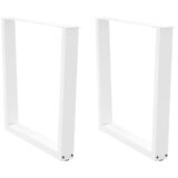  Noge za blagovaonski stol V-oblika 2 kom Bijele 90 x (72-73,3) cm Čelik | shoptok.hr