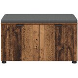  Klupa za hodnik s jastukom s policom Staro drvo 80 x 38 x 46 cm | Eponuda.ba