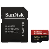 Sandisk SDXC MICRO 128GB EXTREME PRO, 200/90MB/s, A2, UHS-I, C10, V30, U3, adapter SDSQXCD-128G-GN6MA Cene