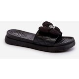 Boto Women's Slides with Ornament on Low Platform Black Cedrella | Shoptok.si