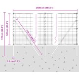 vidaXL Ograda za polja 1.2x25 m Pocinčani čelik | shoptok.hr
