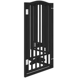  Vrata za pse s vratašcima 6 panela sklopiva 300 cm drvo topole Crna 50 x 90 x 2 cm | shoptok.hr