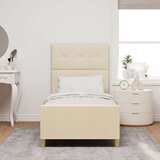  Krevet okvir Krem 90x190 cm Tkanina | shoptok.hr