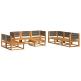  9-dijelna set vrtnih sofa s jastucima masivno bagremovo drvo | shoptok.hr
