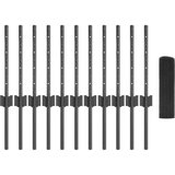 vidaXL zavarena žičana ograda s 11 U stubovima siva 0.4x25 m čelik | shoptok.hr