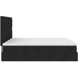  Otomanski okvir kreveta s madracima crni 180x200cm od tkanine | Eponuda.com