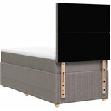  Krevet s oprugama i madracem smeđesivi 90x190 cm od tkanine | shoptok.hr