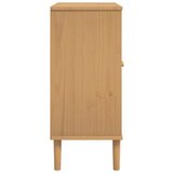  Komoda SENJA smeđa izgled ratana 80x35x80 cm masivna borovina | shoptok.hr
