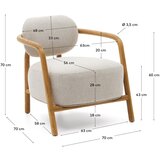 Kave Home Bež fotelj Melqui – | Shoptok.si