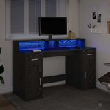  Stol s ladicama Crni hrast 140 x 55 x 91 cm Konstruirano drvo | Eponuda.ba