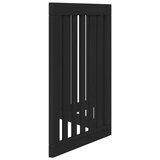 vidaXL Vrata za pse s 3 panela sklopiva crna 150 cm od drva topole | shoptok.hr