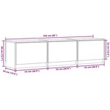 TV ormar s ladicama Bijelo 165 x 34 x 40 cm Konstruirano drvo - Bijelo 165 cm | shoptok.hr