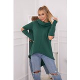 Kesi Insulated sweatshirt with a long back part dark green Cijene