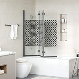  Ograda za tuš Crna i prozirna 130 x 130 cm | shoptok.hr