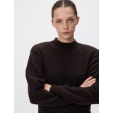 Reserved Džemper od mješavine vune - tamnosmeđe | shoptok.hr