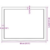  Kupaonska radna ploča 80x60x(2-6) cm netretirano masivno drvo | shoptok.hr