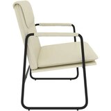 vidaXL Klupa krem 100 x 64 x 80 cm od umjetne kože | shoptok.hr