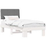  Posteljni okvir z oblazinjenim vzglavjem Svetlo siva, (5000101512) | Shoptok.si