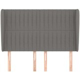  Vzglavje z ušesi temno sivo 147x23x118/128 cm blago, (20952894) | Shoptok.si