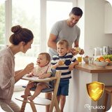 Nukido Nelo 703000 lesena hranilica 2-v-1 s pladnjem in varnostnim pasom | Shoptok.si