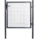 vidaXL Mrežasta vrtna vrata pocinkano jeklo 85,5x100 cm siva Cene