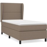 vidaXL Krevet s oprugama i madracem smeđesivi 100 x 200 cm od tkanine | shoptok.hr