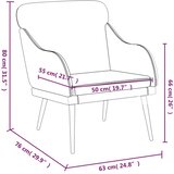  Fotelja Boja cappuccina 63 x 76 x 80 cm od umjetne kože | shoptok.hr