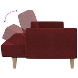  Dvosjed na razvlačenje od tkanine crvena boja vina | shoptok.hr