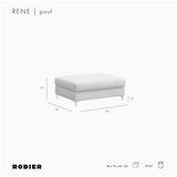 Rodier Bež tabure iz tkanine bouclé Rene – | Shoptok.si