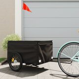 Prikolica za bicikl crna 45 kg željezna | shoptok.hr