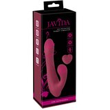 Javida RC Rotating Rabbit Vibrator Red Cene