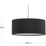 Kave Home Črno senčilo ø 50 cm Santana – | Shoptok.si