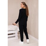 Kesi Cotton set with decorative press studs in black color | shoptok.hr