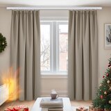 DECONOVO zatemnitvene zavese z nabor trakom – 175 × 140 cm, set 2 kosov odprta embalaža Cene