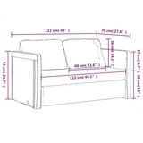  Kauč na razvlačenje 2-u-1 plavi 122x204x55 cm baršunasti | shoptok.hr