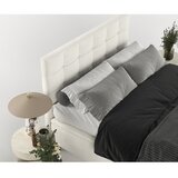 Maison de Rêve Kremno bela oblazinjena zakonska postelja s prostorom za shranjevanje 200x200 cm Senses – | Shoptok.si