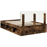  Konstrukcija postelje z vzglavjem Dimljeni oreh 120 x 200 cm, (5000103043) | Shoptok.si