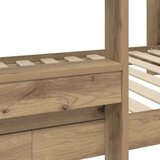  Postelja na vzkraj za otroke Umetni hrast 100 x 200 cm, (5000141968) | Shoptok.si