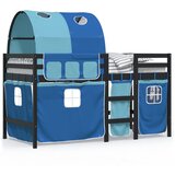  The Living Store Otroški pograd s tunelom moder 90x190 cm trdna borovina - Otroški Pograd, (21450708) | Shoptok.si