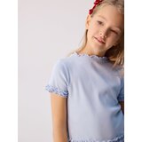 Reserved Rebrasta majica kratkih rukava - bljedoplavo | shoptok.hr