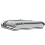 Furnova Posteljni okvir z LED lučkami bel 150x200 cm inženirski les, (21934447) | Shoptok.si