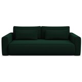 Makamii Zelena baršunasti sklopiva/s prostorom za odlaganje sofa 238 cm Kapua – Cijene