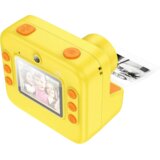 hoco. Otroška kamera s tiskalnikom, 2" IPS LCD, 720p, microSD – DV200 Yellow | Shoptok.si