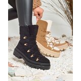 Resti Black women's insulated trapper boots with sheepskin Lery Walk | shoptok.hr