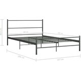  Okvir za krevet sivi metalni 160 x 200 cm | Eponuda.ba